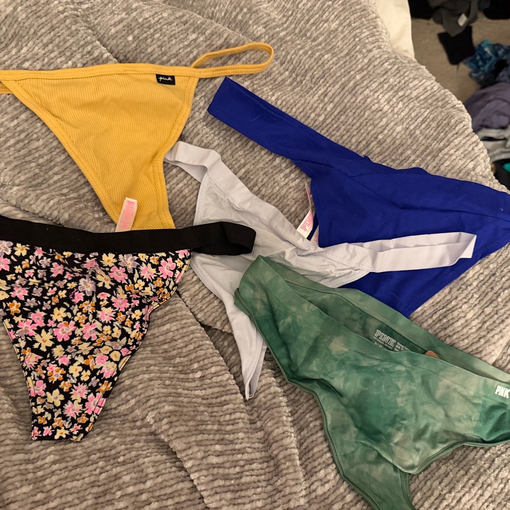 Victorias Secret PINK NWT Thong Bundle